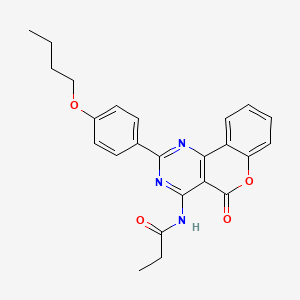 N-[2-(4-Butoxyphenyl)-5-oxo-5H-chromeno[4,3-d]pyrimidin-4-yl]propanamide