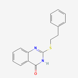 molecular formula C16H14N2OS B15007894 2-[(2-phenylethyl)sulfanyl]-4(3H)-quinazolinone 