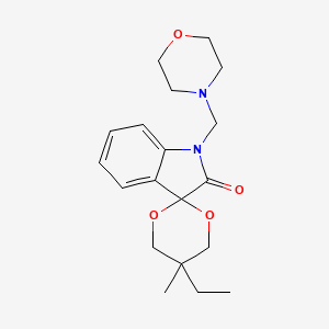 5-ethyl-5-methyl-1'-(morpholin-4-ylmethyl)spiro[1,3-dioxane-2,3'-indol]-2'(1'H)-one