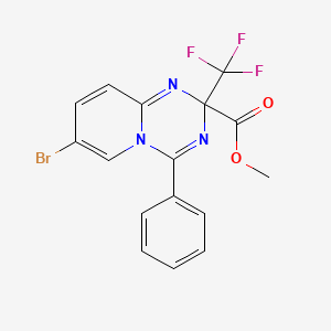 Methyl 7-bromo-4-phenyl-2-(trifluoromethyl)-2H-pyrido[1,2-a][1,3,5]triazine-2-carboxylate