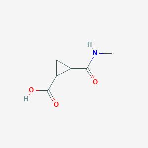 molecular formula C6H9NO3 B1500797 2-(甲基氨基甲酰基)环丙烷-1-羧酸 CAS No. 716362-30-0