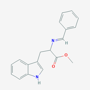 molecular formula C19H18N2O2 B015008 3-(1H-吲哚-3-基)-2-[(苯亚甲基)氨基]丙酸甲酯 CAS No. 19779-75-0