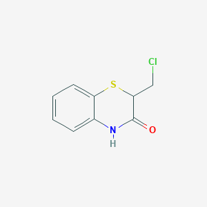 molecular formula C9H8ClNOS B150080 2-(氯甲基)-2H-1,4-苯并噻嗪-3(4H)-酮 CAS No. 139331-42-3