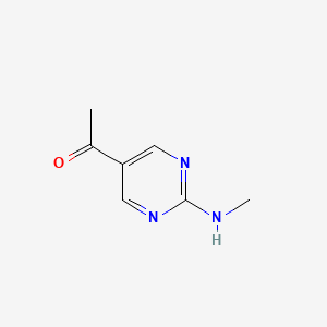 molecular formula C7H9N3O B1500801 1-(2-(Methylamino)pyrimidin-5-yl)ethanone 
