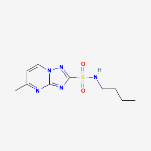 N-butyl-5,7-dimethyl-[1,2,4]triazolo[1,5-a]pyrimidine-2-sulfonamide