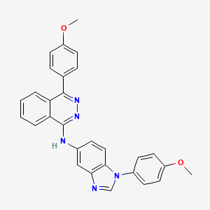 molecular formula C29H23N5O2 B15008090 4-(4-methoxyphenyl)-N-[1-(4-methoxyphenyl)-1H-benzimidazol-5-yl]phthalazin-1-amine 