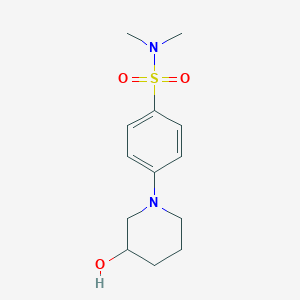 molecular formula C13H20N2O3S B1500811 4-(3-hydroxypiperidin-1-yl)-N,N-dimethylbenzenesulfonamide CAS No. 1185313-49-8