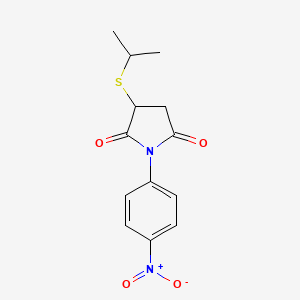 1-(4-Nitrophenyl)-3-(propan-2-ylsulfanyl)pyrrolidine-2,5-dione