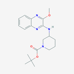 molecular formula C19H26N4O3 B1500813 3-(3-Methoxy-quinoxalin-2-ylamino)-piperidine-1-carboxylic acid tert-butyl ester CAS No. 1065485-08-6
