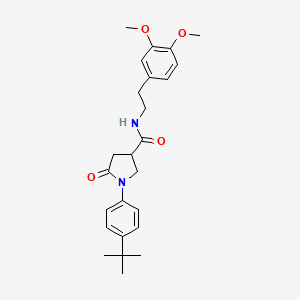 1-(4-tert-butylphenyl)-N-[2-(3,4-dimethoxyphenyl)ethyl]-5-oxopyrrolidine-3-carboxamide