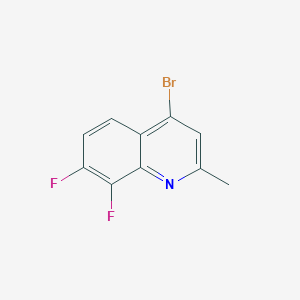 molecular formula C10H6BrF2N B1500816 4-溴-7,8-二氟-2-甲基喹啉 CAS No. 1189106-60-2