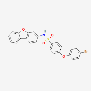 molecular formula C24H16BrNO4S B15008161 4-(4-bromophenoxy)-N-(dibenzo[b,d]furan-3-yl)benzenesulfonamide 