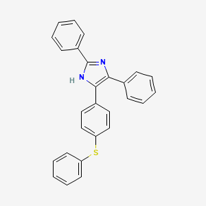 molecular formula C27H20N2S B15008178 2,5-diphenyl-4-[4-(phenylsulfanyl)phenyl]-1H-imidazole 