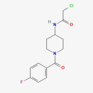 2-Chloro-N-[1-(4-fluoro-benzoyl)-piperidin-4-yl]-acetamide
