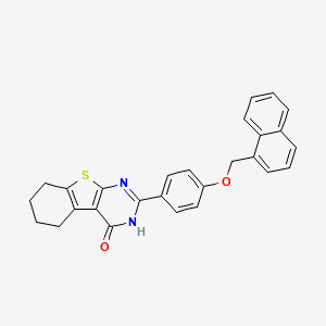 2-[4-(Naphthalen-1-ylmethoxy)phenyl]-5,6,7,8-tetrahydro[1]benzothieno[2,3-d]pyrimidin-4-ol