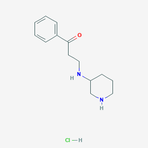 1-Phenyl-3-(piperidin-3-ylamino)-propan-1-one hydrochloride