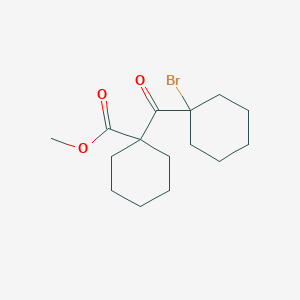 Methyl 1-[(1-bromocyclohexyl)carbonyl]cyclohexanecarboxylate