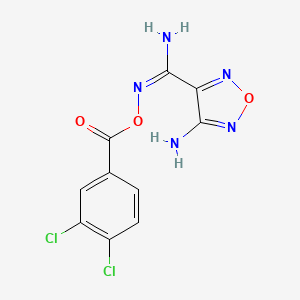 4-amino-N'-{[(3,4-dichlorophenyl)carbonyl]oxy}-1,2,5-oxadiazole-3-carboximidamide