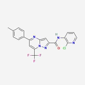 molecular formula C20H13ClF3N5O B15008211 N-(2-chloropyridin-3-yl)-5-(4-methylphenyl)-7-(trifluoromethyl)pyrazolo[1,5-a]pyrimidine-2-carboxamide 