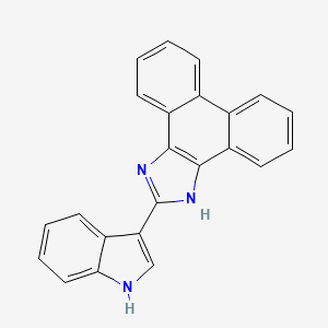 molecular formula C23H15N3 B15008222 2-(1H-Indol-3-yl)-1H-phenanthro[9,10-d]imidazole 