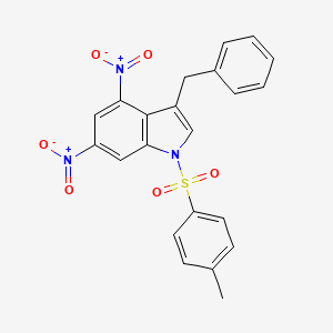 3-benzyl-1-[(4-methylphenyl)sulfonyl]-4,6-dinitro-1H-indole