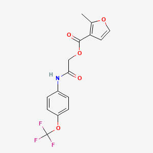 2-Oxo-2-{[4-(trifluoromethoxy)phenyl]amino}ethyl 2-methylfuran-3-carboxylate