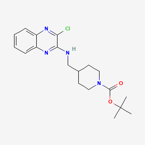 molecular formula C19H25ClN4O2 B1500827 tert-Butyl 4-(((3-chloroquinoxalin-2-yl)amino)methyl)piperidine-1-carboxylate CAS No. 939986-05-7