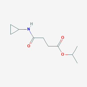 molecular formula C10H17NO3 B15008291 Propan-2-yl 4-(cyclopropylamino)-4-oxobutanoate 