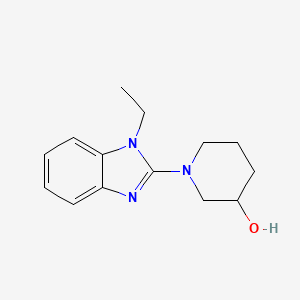 1-(1-Ethyl-1H-benzoimidazol-2-yl)-piperidin-3-ol