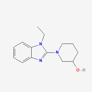 molecular formula C14H19N3O B1500830 1-(1-Ethyl-1H-benzoimidazol-2-yl)-piperidin-3-ol CAS No. 1065483-91-1