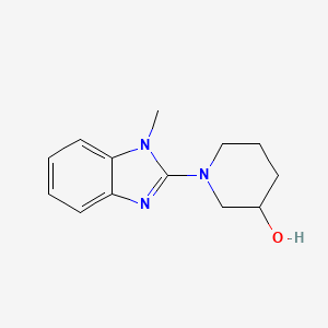 molecular formula C13H17N3O B1500832 1-(1-Methyl-1H-benzoimidazol-2-yl)-piperidin-3-ol CAS No. 1065484-45-8