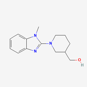 (1-(1-Methyl-1H-benzo[d]imidazol-2-yl)piperidin-3-yl)methanol