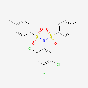 molecular formula C20H16Cl3NO4S2 B15008344 4-methyl-N-[(4-methylphenyl)sulfonyl]-N-(2,4,5-trichlorophenyl)benzenesulfonamide 