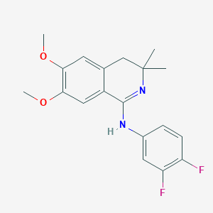 N-[(1Z)-6,7-dimethoxy-3,3-dimethyl-3,4-dihydroisoquinolin-1(2H)-ylidene]-3,4-difluoroaniline