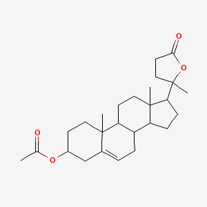 molecular formula C26H38O4 B15008394 10,13-dimethyl-17-(2-methyl-5-oxotetrahydrofuran-2-yl)-2,3,4,7,8,9,10,11,12,13,14,15,16,17-tetradecahydro-1H-cyclopenta[a]phenanthren-3-yl acetate 