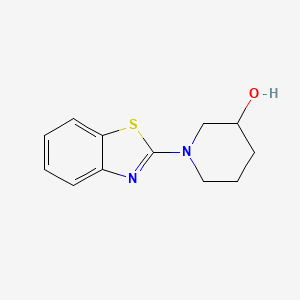 molecular formula C12H14N2OS B1500844 1-(1,3-Benzothiazol-2-yl)piperidin-3-ol CAS No. 1065484-19-6