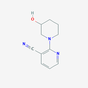 2-(3-Hydroxypiperidin-1-yl)pyridine-3-carbonitrile