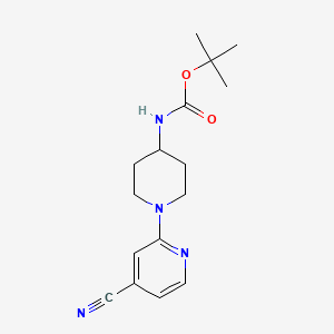 molecular formula C16H22N4O2 B1500856 Tert-butyl [1-(4-cyanopyridin-2-yl)piperidin-4-yl]carbamate CAS No. 848500-10-7