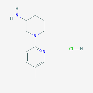 molecular formula C11H18ClN3 B1500858 1-(5-Methylpyridin-2-yl)piperidin-3-amine hydrochloride CAS No. 1185312-35-9
