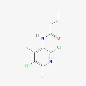 N-(2,5-dichloro-4,6-dimethylpyridin-3-yl)butanamide