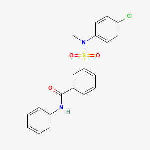 3-[(4-chlorophenyl)(methyl)sulfamoyl]-N-phenylbenzamide