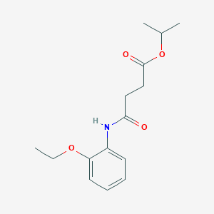 molecular formula C15H21NO4 B15008635 Propan-2-yl 4-[(2-ethoxyphenyl)amino]-4-oxobutanoate 