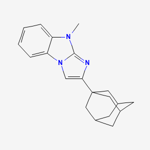 9H-Imidazo[1,2-a]benzimidazole, 2-(1-adamantyl)-9-methyl-