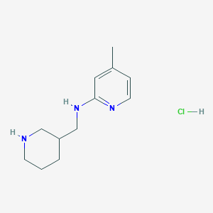 molecular formula C12H20ClN3 B1500865 (4-Methyl-pyridin-2-yl)-piperidin-3-ylmethyl-amine hydrochloride CAS No. 1185313-60-3