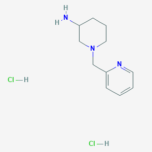molecular formula C11H19Cl2N3 B1500866 1-Pyridin-2-ylmethyl-piperidin-3-ylamine dihydrochloride CAS No. 1185312-66-6