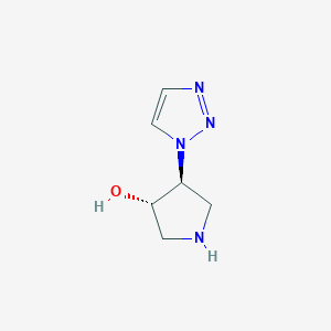 (3S,4S)-4-(1H-1,2,3-Triazol-1-yl)pyrrolidin-3-ol