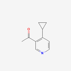molecular formula C10H11NO B1500868 1-(4-Cyclopropylpyridin-3-yl)ethanone CAS No. 503857-00-9