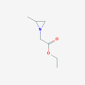 molecular formula C7H13NO2 B1500873 Ethyl (2-methylaziridin-1-yl)acetate 