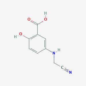 5-[(Cyanomethyl)amino]-2-hydroxybenzoic acid