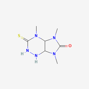 4,5,7-Trimethyl-3-thioxooctahydro-6H-imidazo[4,5-E][1,2,4]triazin-6-one